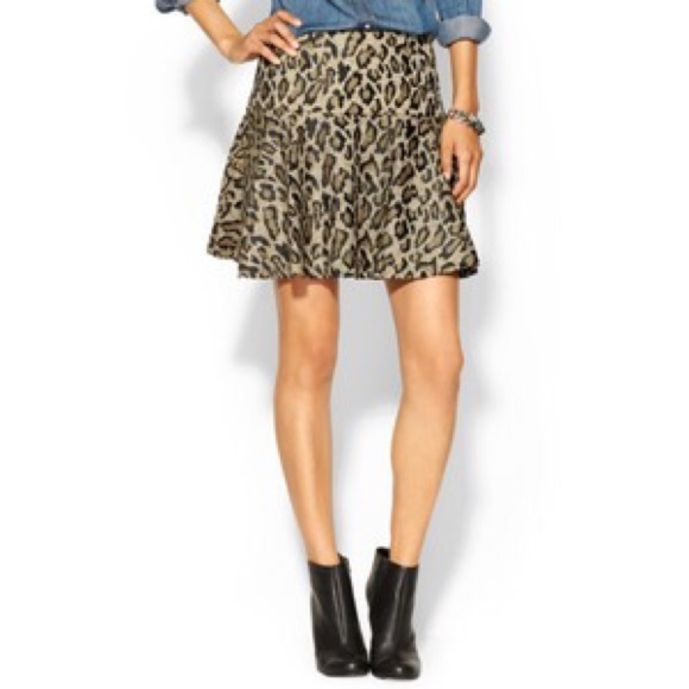 Free People Leopard Flare Skirt - Picture 4 of 4